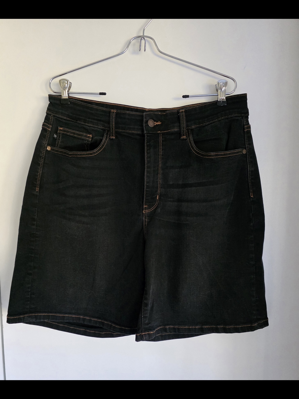 Judy Blue Black Denim Bermuda Shorts 1xl